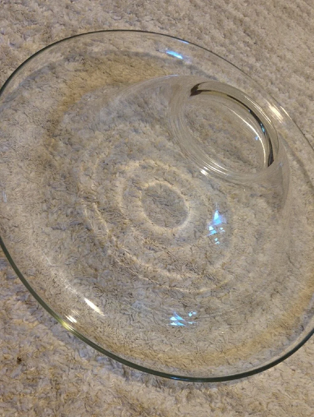Clear Glass Serving Bowl